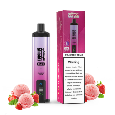 VAPE SHISHTI PLUS STRAWBERRY CREAM 6MG RAZZ 12K