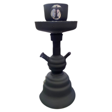 Black glass hookah